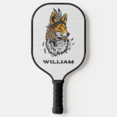 Tribal Fox Pickleball Paddle (Achterkant)