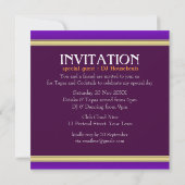 Tribal Fractal Feathers Adult Party Invitation Kaart (Achterkant)