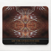 Tribal Fractal Featjers Mousepad Muismat (Voorkant)