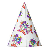 TRIBAL FROWNIE EMOJI MEEMOGIE FEESTHOEDJES (Achterkant)