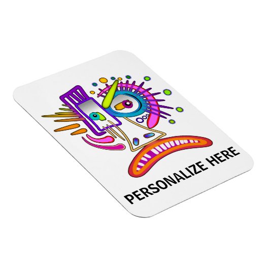 TRIBAL FROWNIE EMOJI MEEMOGIE MAGNEET (Rechterzijde)