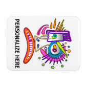 TRIBAL FROWNIE EMOJI MEEMOGIE MAGNEET (Horizontaal)