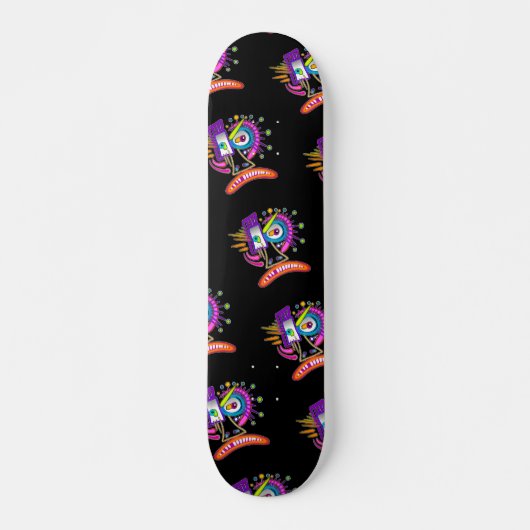 TRIBAL FROWNIE EMOJI MEEMOGIE PERSOONLIJK SKATEBOARD (Voorkant)