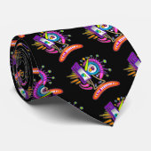 TRIBAL FROWNIE EMOJI MEEMOGIE STROPDAS (Opgerold)