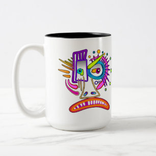 TRIBAL FROWNIE EMOJI MEEMOGIE TWEEKLEURIGE KOFFIEMOK