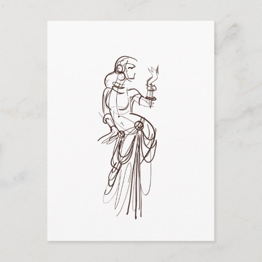 Tribal Fusion Gypsy Dancer Briefkaart (Voorkant)