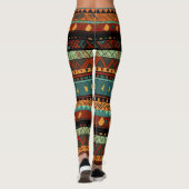 Tribal Fusion in kleur Leggings (Achterkant)