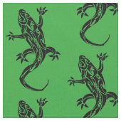 Tribal Gecko Patroon Stof (Close Up)