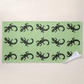 Tribal Gecko Strandlaken (Voorkant)