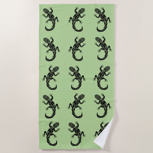 Tribal Gecko Strandlaken (Voorkant)