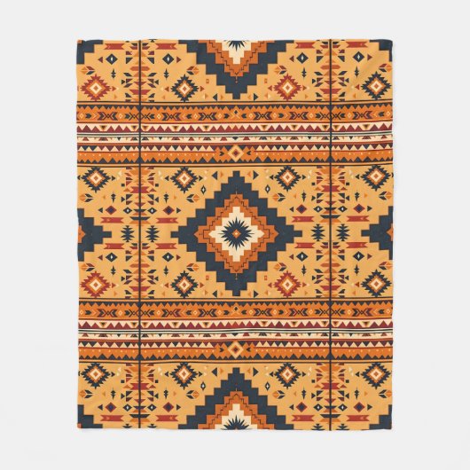 Tribal-geïnspireerd Fleece Deken (Voorkant)