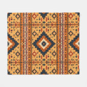 Tribal-geïnspireerd Fleece Deken (Voorkant (Horizontaal))