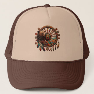Tribal geneeskunde wiel T-shirt Trucker Pet