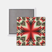 Tribal Geo flower Magneet (Voorkant / Achterkant)