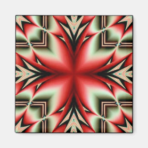 Tribal Geo flower Magneet