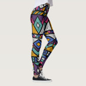 Tribal Geometric Aztec: kleurrijk  patroon Leggings (Rechts)