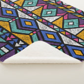 Tribal Geometric Aztec: kleurrijk  patroon Sherpa Deken (3/4)