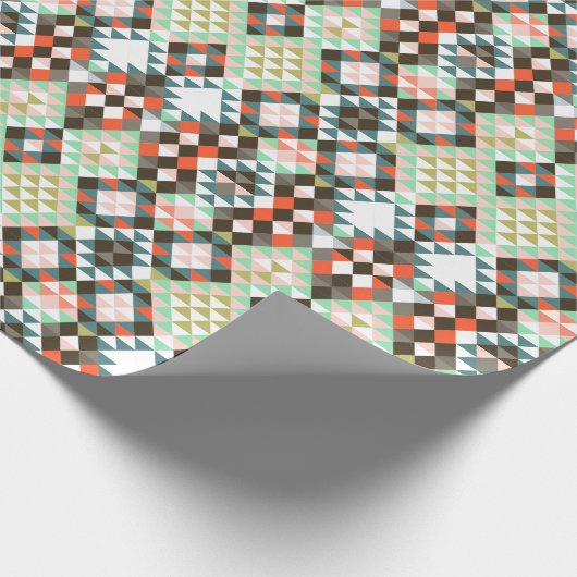 Tribal Geometric Aztec Pattern CBendel Cadeaupapier (Hoek)