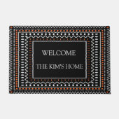 Tribal Geometric Border Design  Deurmat (Voorkant)