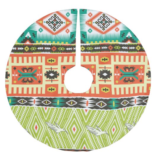 Tribal Geometric: citeert tekstpatroon. Kerstboom Rok (Voorkant)