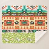Tribal Geometric: citeert tekstpatroon. Sherpa Deken (Voorkant (horizontaal))
