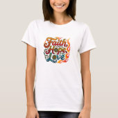 Tribal Geometric Faith Hope Love Flames T-shirt (Voorkant)