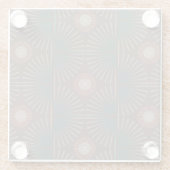 Tribal Geometric Glazen Onderzetter (Achterkant)