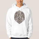 "Tribal Geometric Lion Art T-shirt" Hoodie (Voorkant)