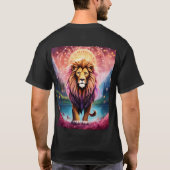 "Tribal Geometric Lion Logo - Bold & Cultural" T-shirt (Achterkant)