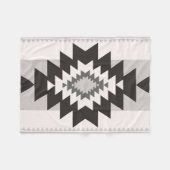 Tribal Geometric Navajo geïnspireerd Fleece Deken (Voorkant (Horizontaal))
