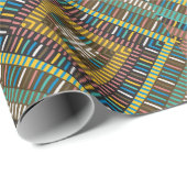 Tribal Geometric Pattern Boho Etnische Azteken Cadeaupapier (Rol Hoek)