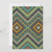 Tribal Geometric Pattern Boho Etnische Azteken Kaart (Voorkant)