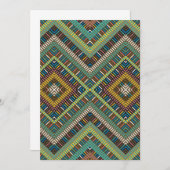 Tribal Geometric Pattern Boho Etnische Azteken Kaart (Voorkant / Achterkant)
