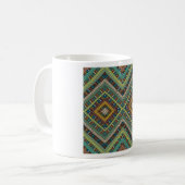 Tribal Geometric Pattern Boho Etnische Azteken Koffiemok (Voorkant links)