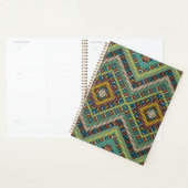 Tribal Geometric Pattern Boho Etnische Azteken Planner (Display)