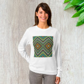 Tribal Geometric Pattern Boho Etnische Azteken T-shirt
