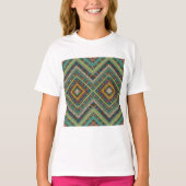 Tribal Geometric Pattern Boho Etnische Azteken T-shirt (Voorkant)