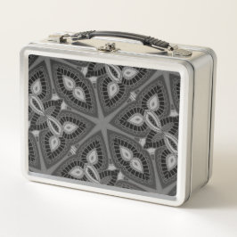 Tribal Geometric Print Metalen Lunch Box