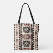 Tribal Geometric Print Tote Bag (Achterkant)