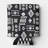 Tribal geometric: stijlvolle naadloze achtergrond. blikjeskoeler (Achterkant)