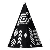 Tribal geometric: stijlvolle naadloze achtergrond. feesthoedjes (Achterkant)