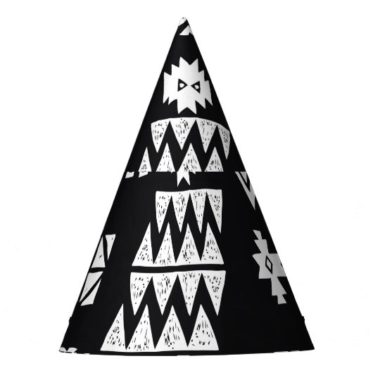 Tribal geometric: stijlvolle naadloze achtergrond. feesthoedjes (Voorkant)