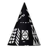 Tribal geometric: stijlvolle naadloze achtergrond. feesthoedjes (Links)