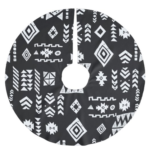 Tribal geometric: stijlvolle naadloze achtergrond. kerstboom rok (Voorkant)