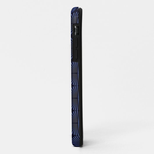 Tribal Geometrisch grijs & blauw Case-Mate iPhone Case (Achterkant/links)