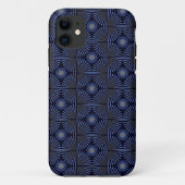 Tribal Geometrisch grijs & blauw Case-Mate iPhone Case (Achterkant)