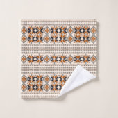 Tribal geometrisch patroon bad handdoek (Wasdoekje)