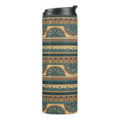 Tribal Geometrische etnische  achtergrond Thermosbeker (Gedraaid links)