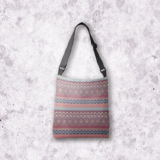 Tribal Geometrische Mudcloth Streep Boho Multicolo Crossbody Tas