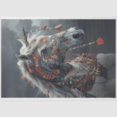 Tribal geschilderd Amerikaans Indiaas Digitaal Dec Tissuepapier (Voorkant)